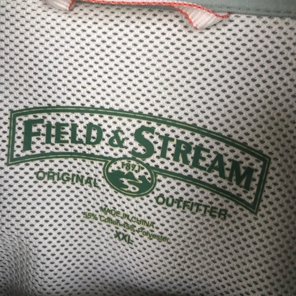 VINTAGE FIELD & STREAM UNIVERSAL TRAVEL SHIT MINT GREEN SIZE XXL NWT - Picture 9 of 10